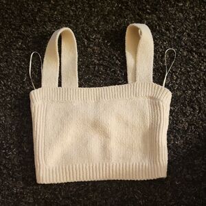 A.L.C. Cream Crop Top